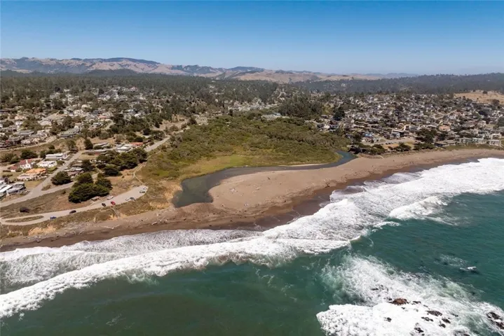 Aerial of Moonstone Beach