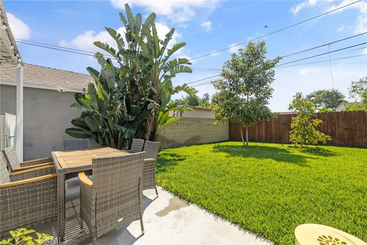 Lush back-back yard