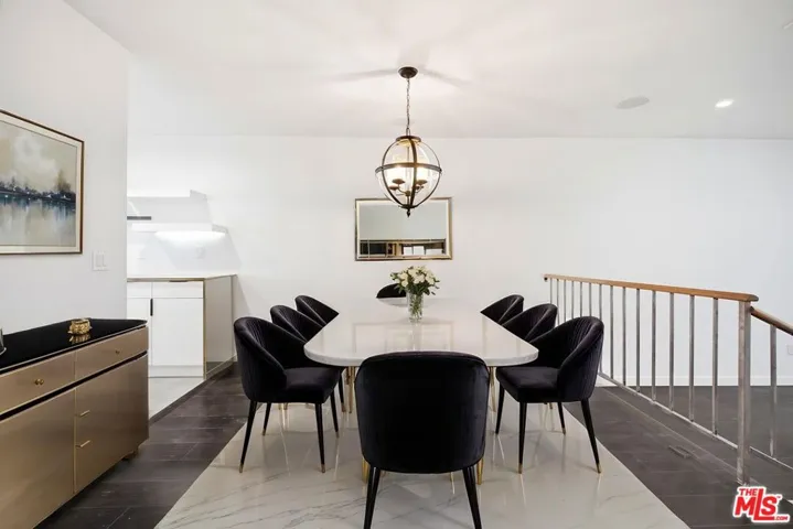 virtually staged dining room