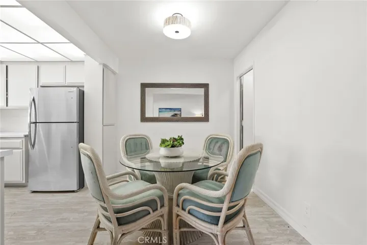 Dining room area has direct access to the garage for convenience.