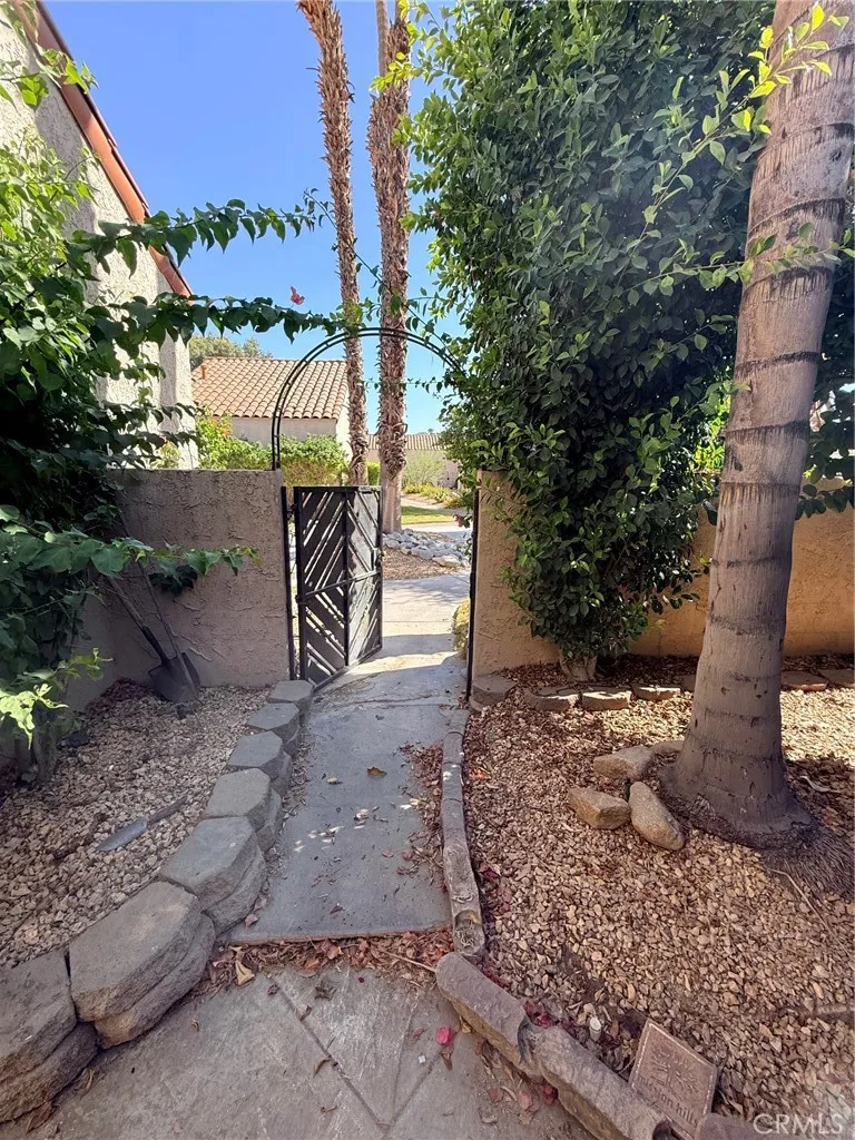 Inside of the Courtyard facing south.