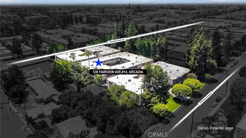 Digitally enhanced image - Aerial View