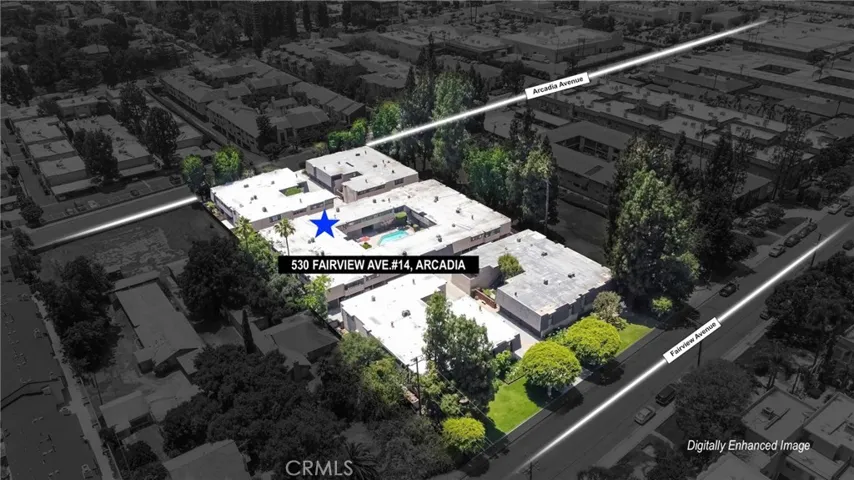 Digitally enhanced image - Aerial View