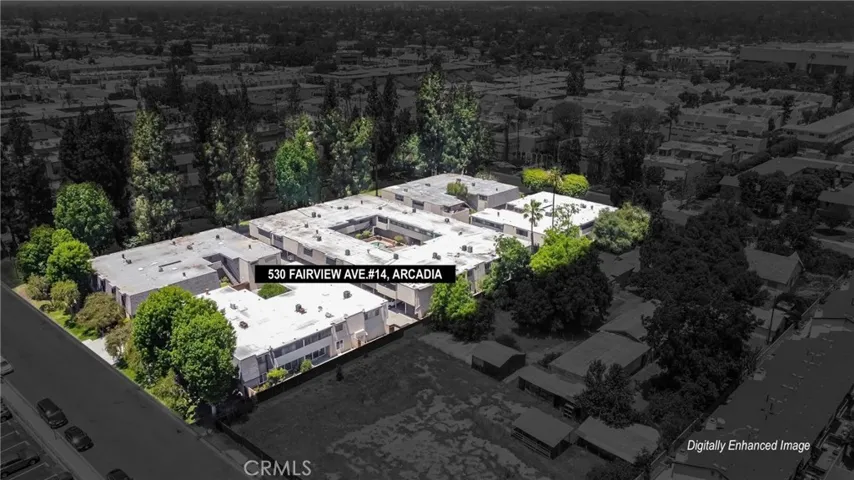 Digitally enhanced image - Aerial View