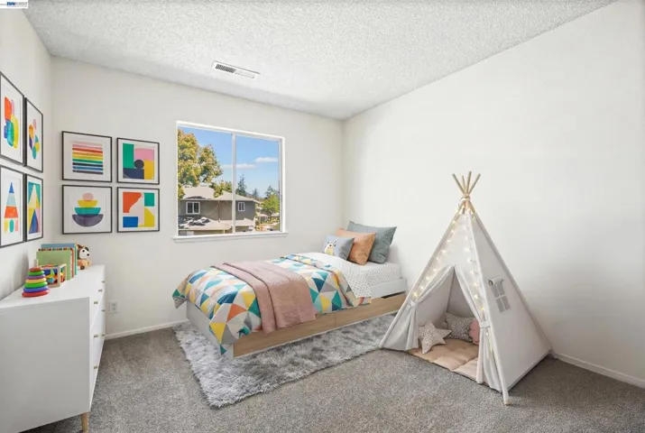 AI enhanced image, room is vacant