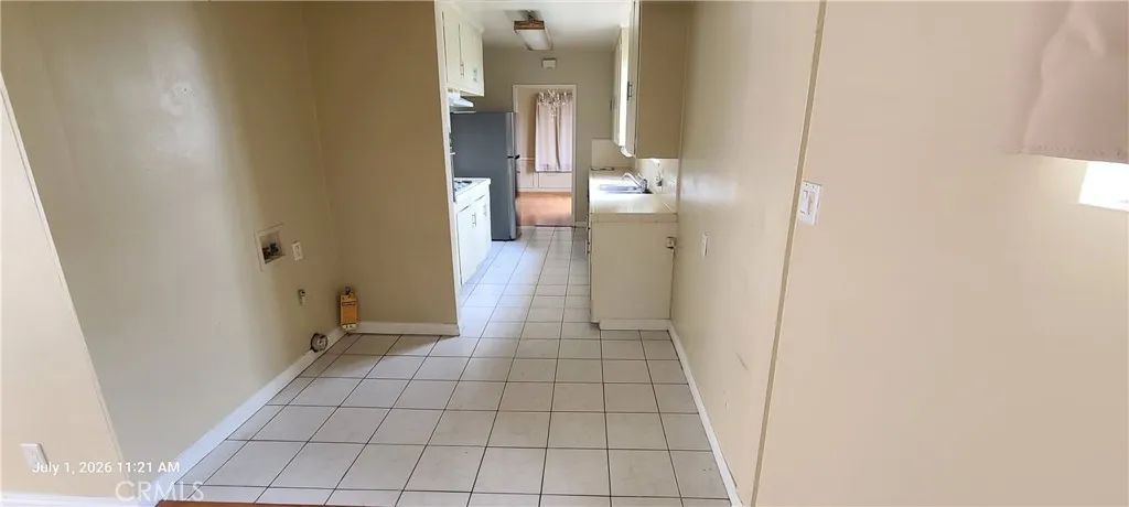 Indoor Laundry area.