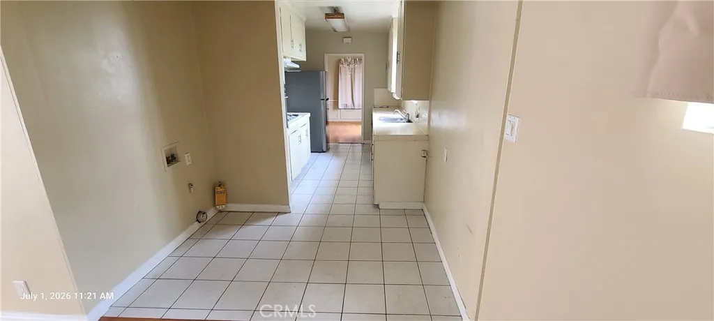 Indoor Laundry area.