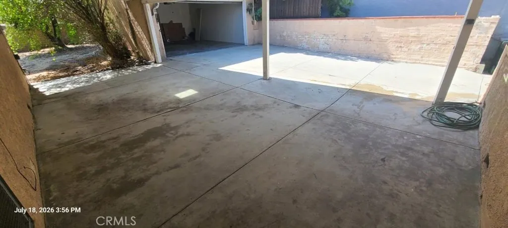 Large covered patio.