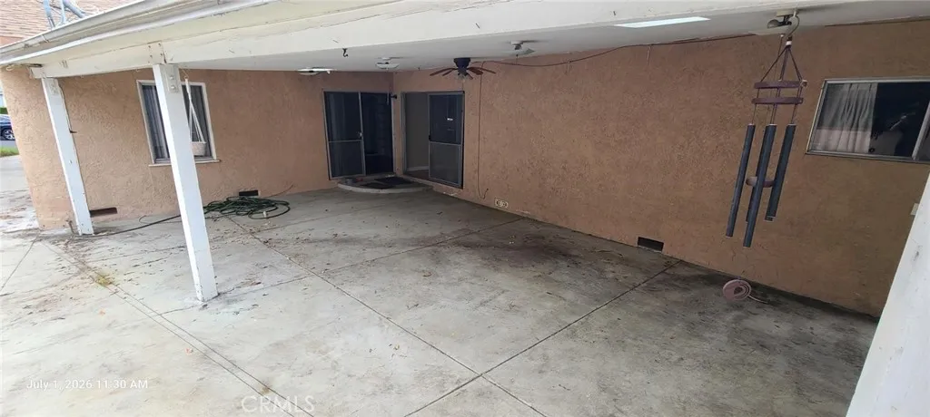 Large rear covered patio.