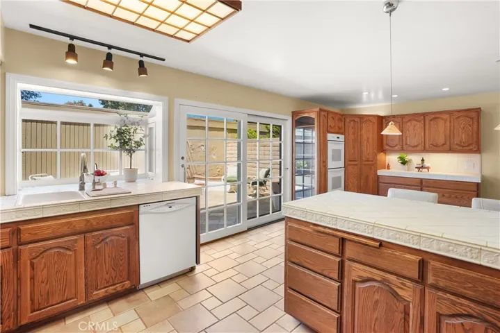 View from kitchen towards family room