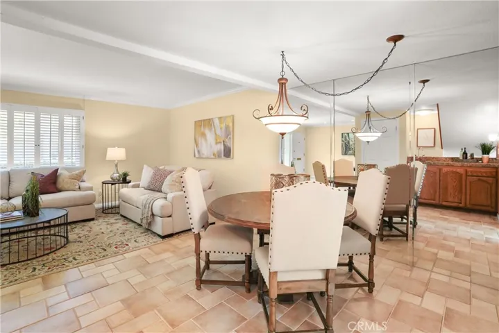 Dining area of living room