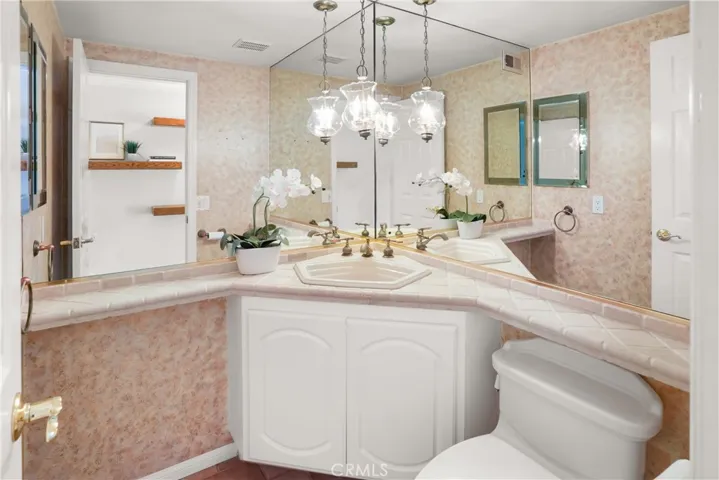 Downstairs upgraded powder room