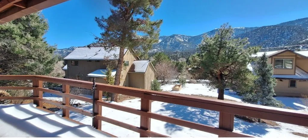 A view from the deck on a snowy day.