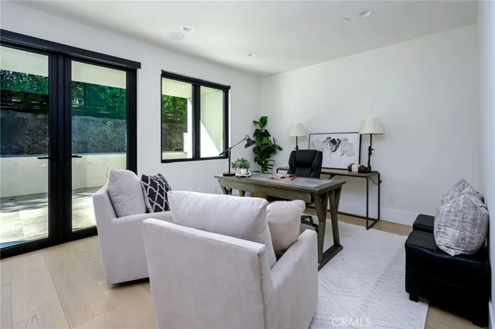 West Wing Exec Office with private entrance and covered patio