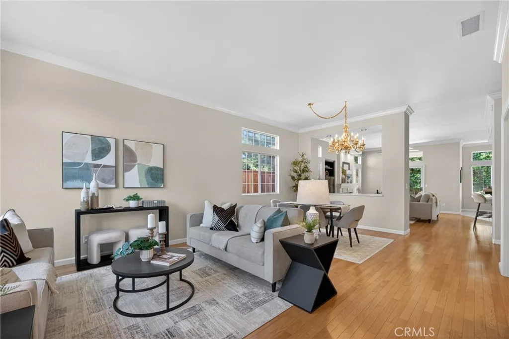 Living space and dinning room