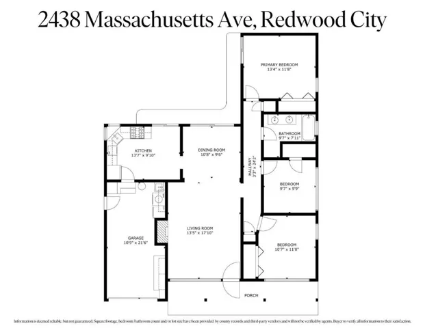 2438 Massachusetts Avenue, Redwood City, California 94061