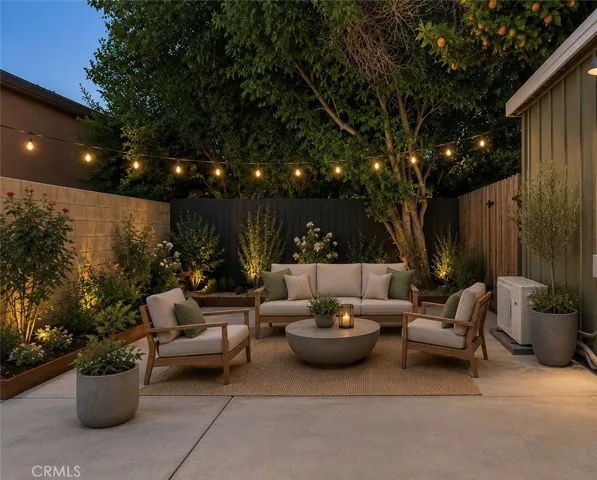 virtually enhanced GUEST HOUSE PRIVATE YARD