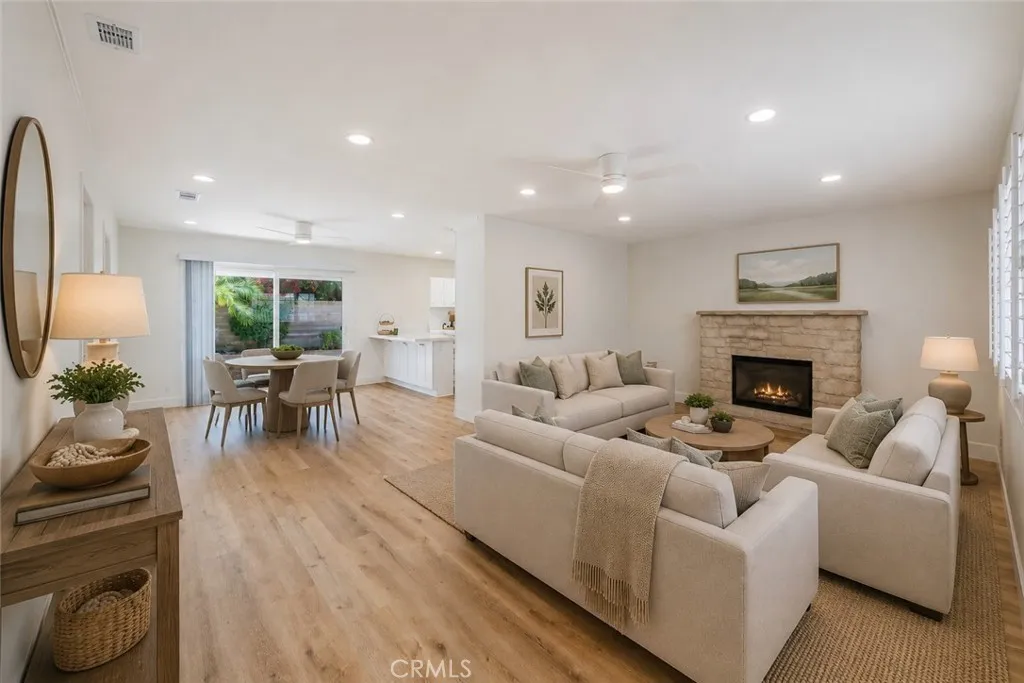Virtually Staged Living Room
