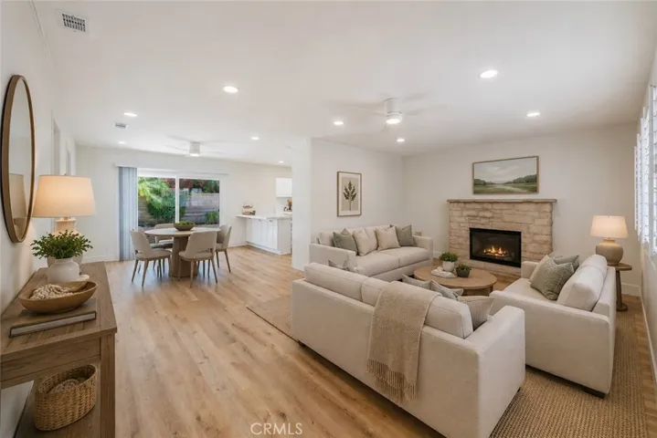 Virtually Staged Living Room