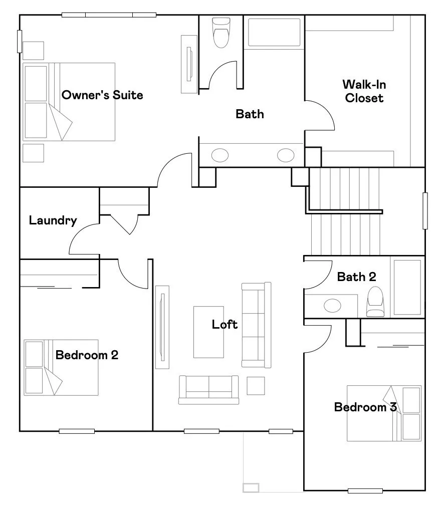 Residence 4 - level 2 floorplan
