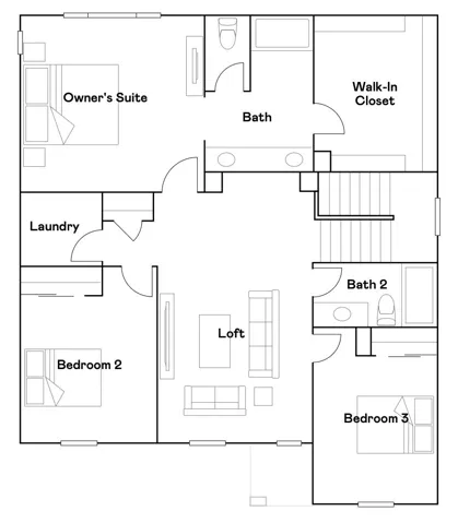 Residence 4 - level 2 floorplan