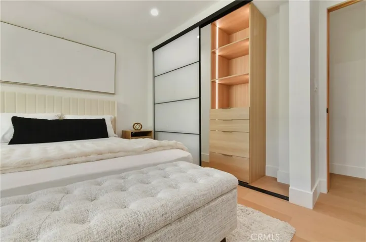 Built-in storage solutions or custom wardrobe accents