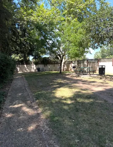 Spacious private area in the complex.