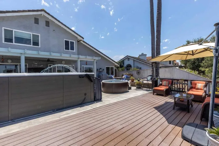 Additional patio area with Trex Deck for relaxing and enjoying the weather and beautiful views.