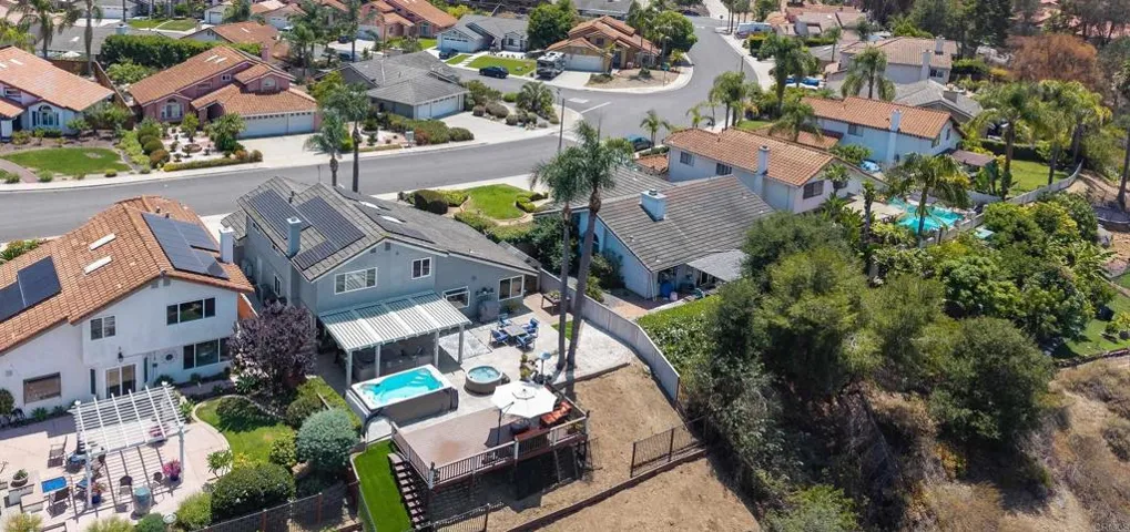 Aerial view from back side of home.