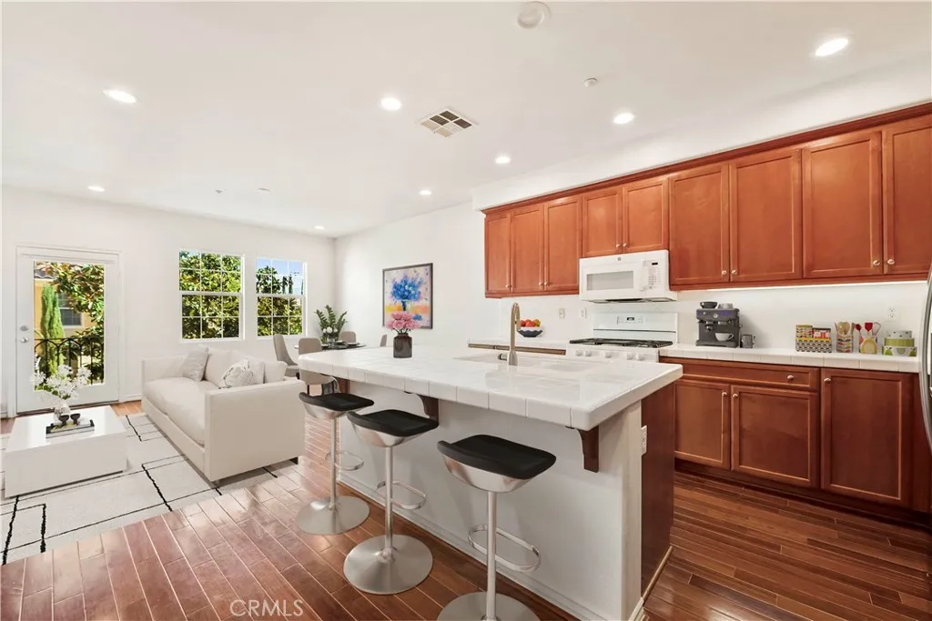 Kitchen, Living room - virtually staged