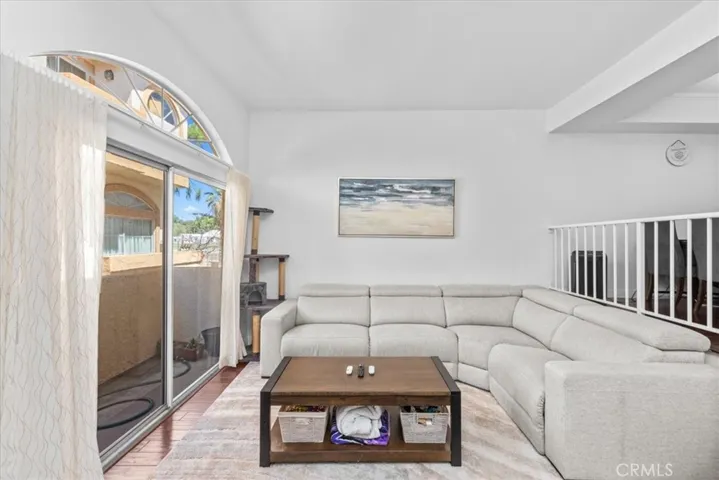 Living Room with slider to patio