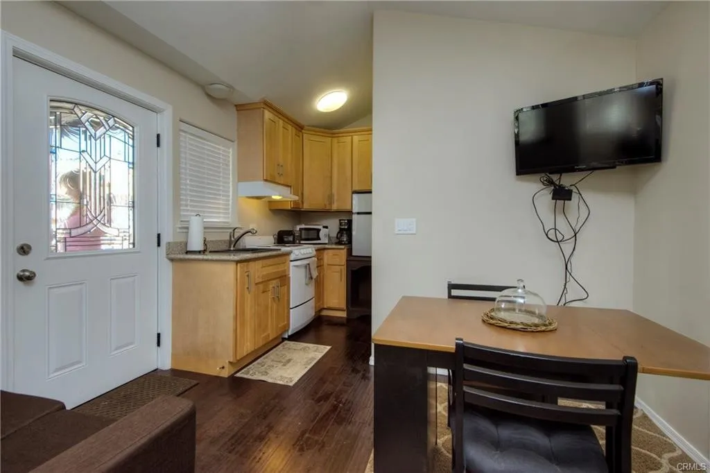 ADU studio kitchen and full bathroom