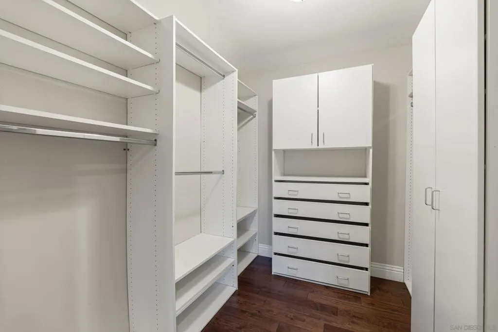 Primary closet