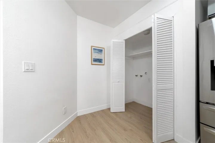 Laundry area in kitchen