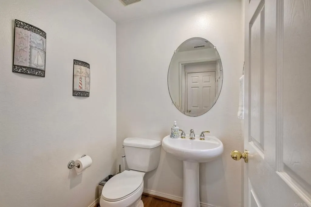 Main-level powder room adds comfort and style