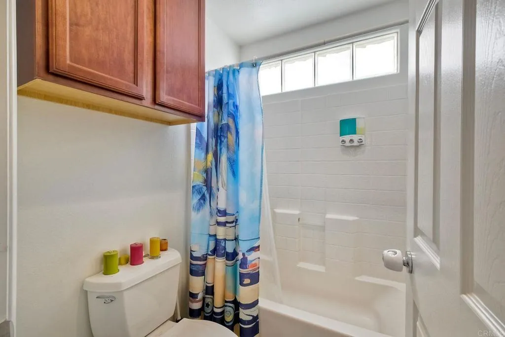 Main bath with double sinks, tub and shower is perfectly located