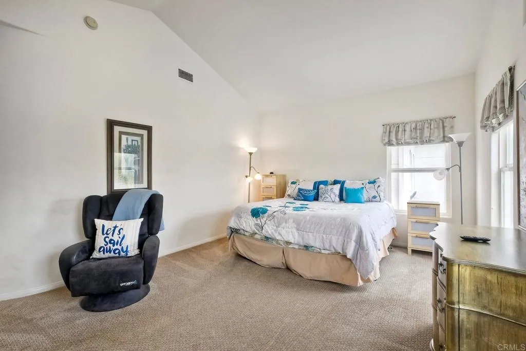 Spacious primary suite is a serene retreat