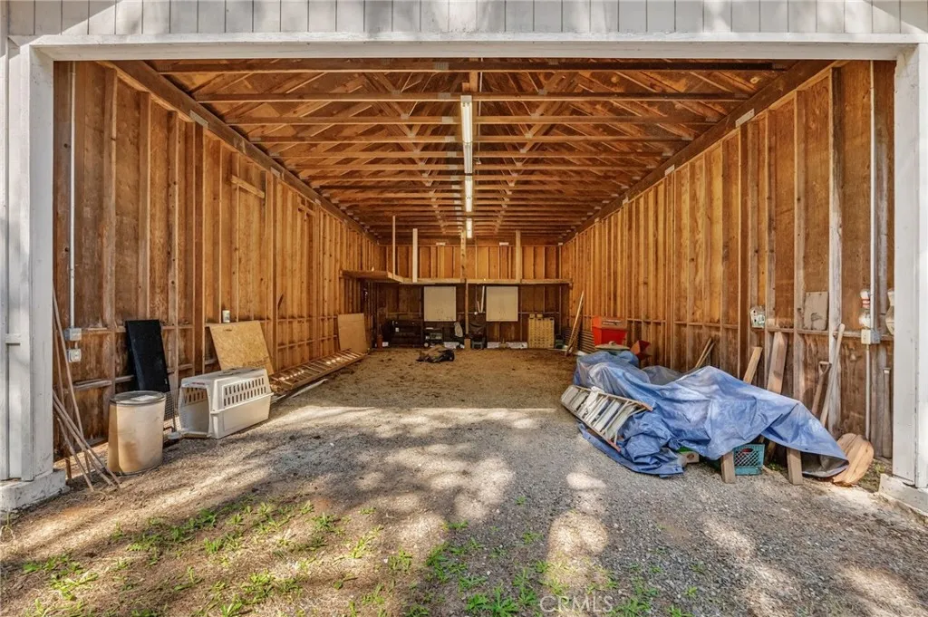 Inside RV Port with Storage Loft