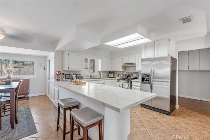 Open kitchen area
