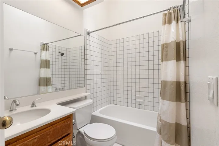 Bath 2 - Shower in tub and skylight
