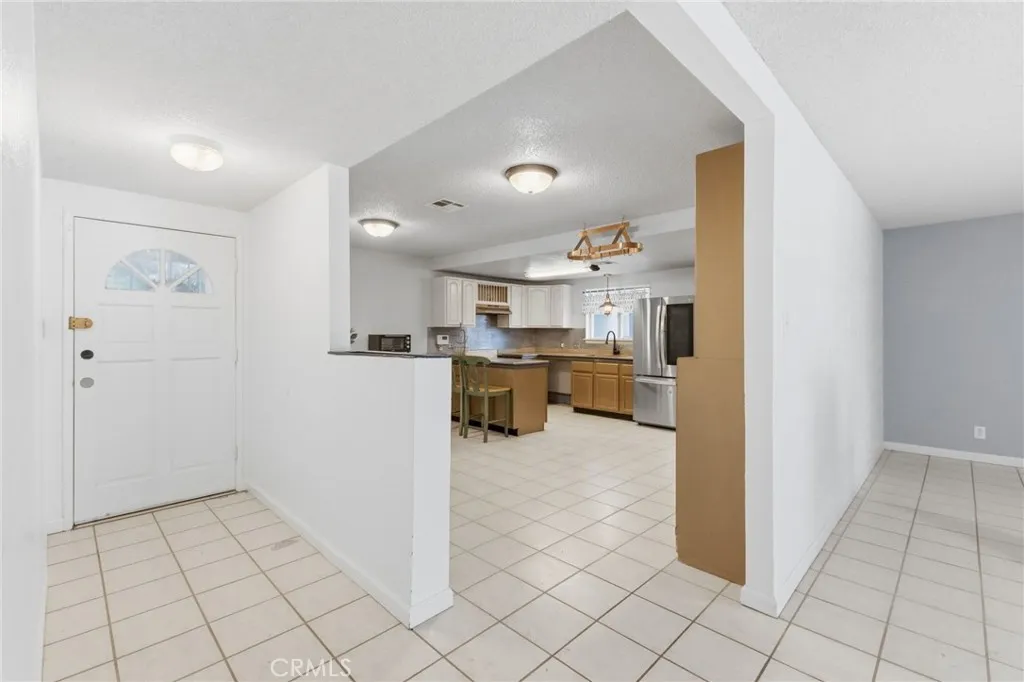 Kitchen to the left when you enter