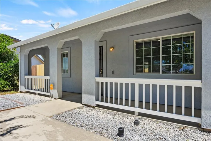 Covered front porch