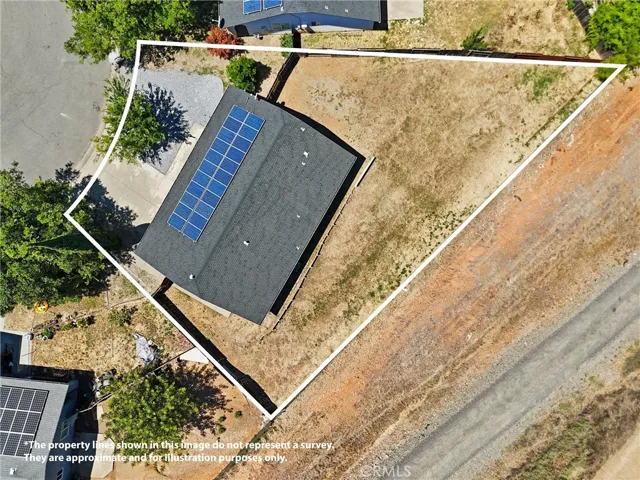Overhead image of full property.