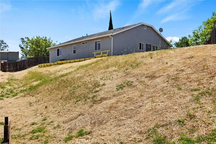 Rear yard area.