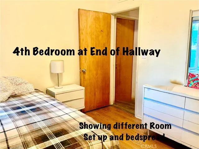 4TH BEDROOM is at end of Hallway.
