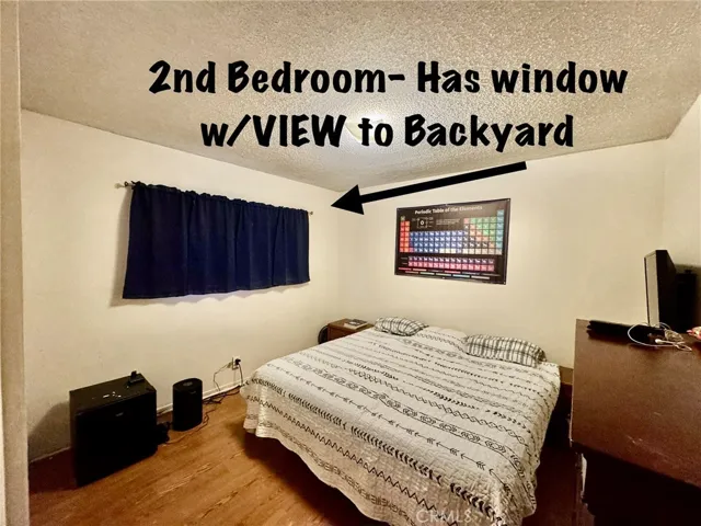 3rd bedroom is being used as an office.