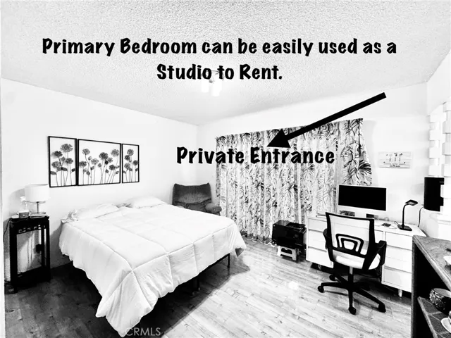 PRIMARY BEDROOM IS SET UP TO BE RENTED OUT IF OWNER WANTS.