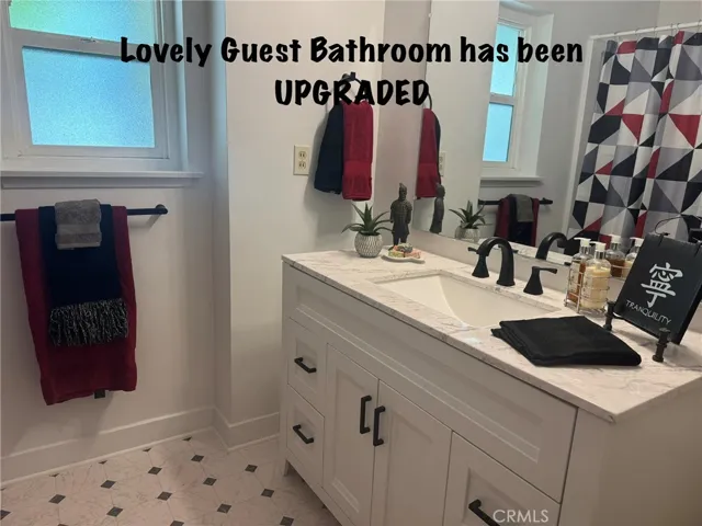 Guest Bathroom has been UPGRADED.