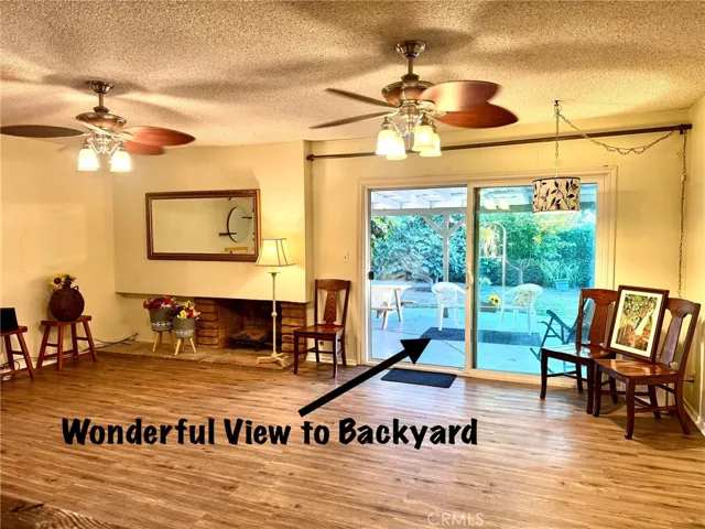 Great View to Backyard.