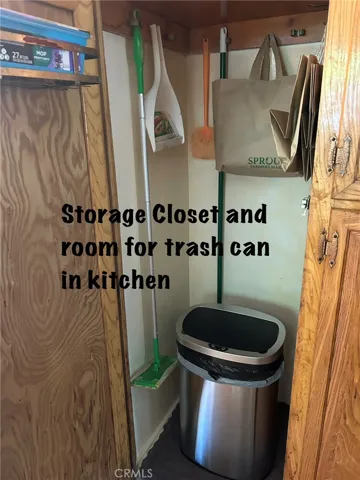 Broom closet in Kitchen.